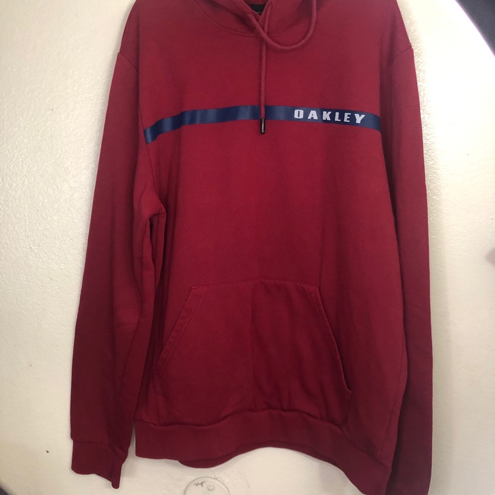 Oakley Hoodie, Dark Red, Size Men’s XL